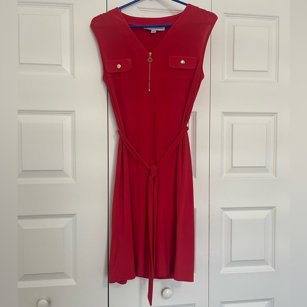 Emma & Michele Vibrant Red Midi Dress